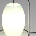 <p><strong><a href=pierre-charpin.html class=link-lightbox>Pierre Charpin</a></strong><br />Oggetti Lenti</p><p><strong>LAMPADA 27</strong><br />Table lamp in blown  glass by Venini and stainless steel.<br />d. 27 x h. 42 cm.</p><p>Limited edition of 20  signed and numbered pieces.</p>